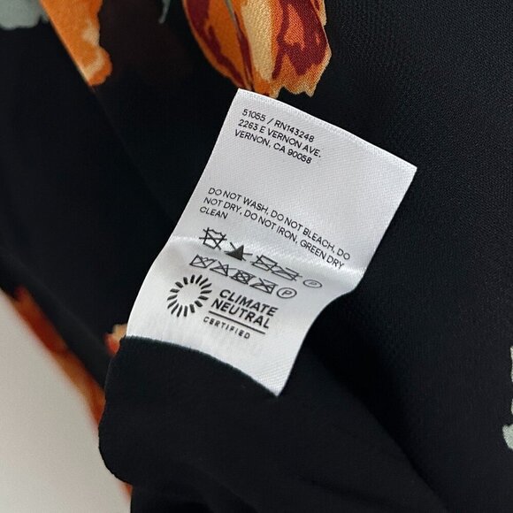 REFORMATION Layla A-line Silk Skirt in Consuelo Size US 10 - Picture 6 of 9